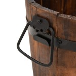 vidaXL Set de jardiniere tip găleată, 3 piese, lemn masiv de brad