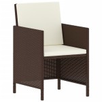 vidaXL Set mobilier de grădină, 6 piese, cu perne, maro, poliratan vidaXL Set mobilier de grădină, 6 piese, cu perne, maro, poliratan