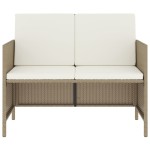 vidaXL Set mobilier pentru grădină, 6 piese, cu perne, bej, poliratan vidaXL Set mobilier pentru grădină, 6 piese, cu perne, bej, poliratan