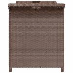 vidaXL Bancă de grădină cu pernă, maro, 116x46x57 cm, poliratan vidaXL Bancă de grădină cu pernă, maro, 116x46x57 cm, poliratan