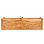 vidaXL Pat înălțat de grădină 160x60x44 cm, lemn masiv de acacia