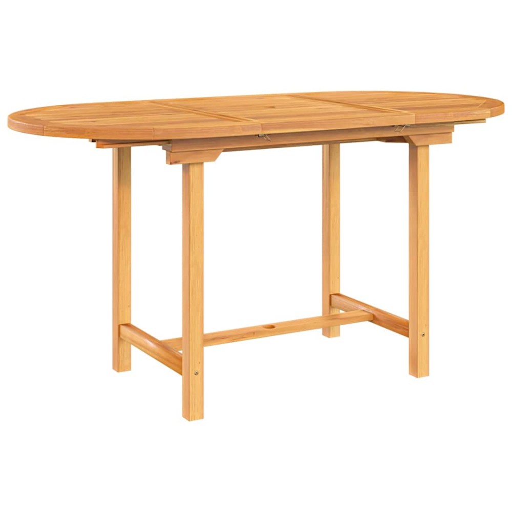 vidaXL Masă extensibilă de grădină 110-160x80x75 cm lemn masiv de tec