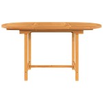 vidaXL Masă extensibilă de grădină 110-160x80x75 cm lemn masiv de tec
