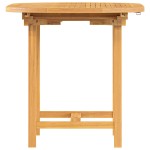 vidaXL Masă extensibilă de grădină 110-160x80x75 cm lemn masiv de tec