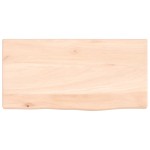 vidaXL Poliță de perete, 40x20x2 cm, lemn masiv de stejar netratat vidaXL Poliță de perete, 40x20x2 cm, lemn masiv de stejar netratat