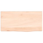 vidaXL Poliță de perete, 40x20x4 cm, lemn masiv de stejar netratat