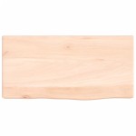 vidaXL Poliță de perete, 40x20x6 cm, lemn masiv de stejar netratat