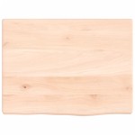 vidaXL Poliță de perete, 40x30x2 cm, lemn masiv de stejar netratat