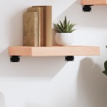 vidaXL Poliță de perete, 40x30x(2-6) cm, lemn masiv de stejar netratat