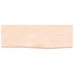 vidaXL Poliță de perete, 60x20x2 cm, lemn masiv de stejar netratat