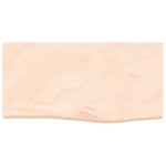 vidaXL Poliță de perete, 60x30x2 cm, lemn masiv de stejar netratat