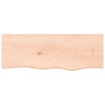 vidaXL Poliță de perete, 80x30x(2-6) cm, lemn masiv de stejar netratat