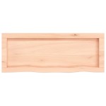 vidaXL Poliță de perete, 80x30x(2-6) cm, lemn masiv de stejar netratat