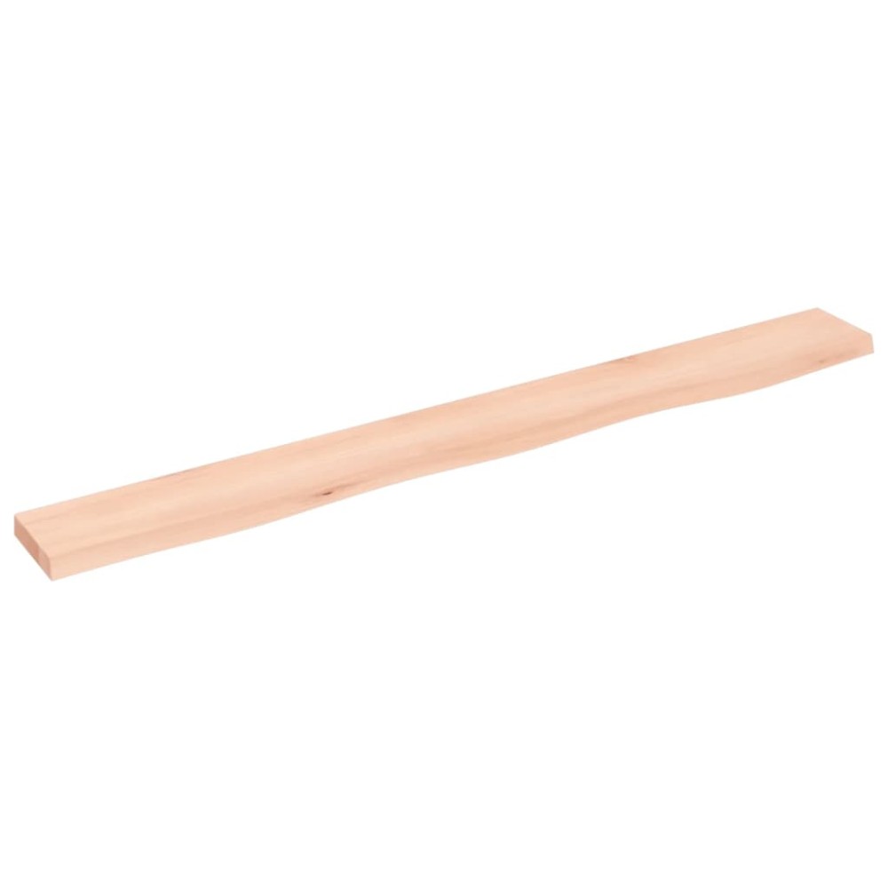 vidaXL Poliță de perete, 100x10x2 cm, lemn masiv de stejar netratat