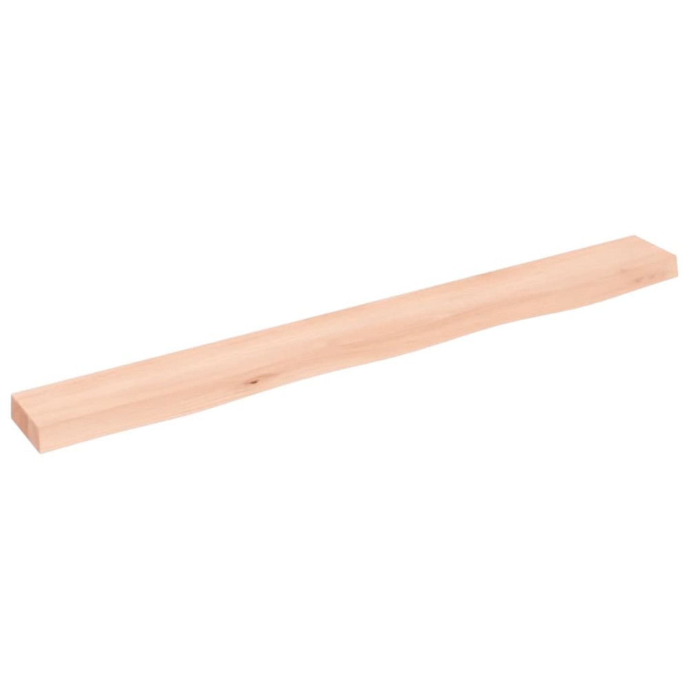 vidaXL Poliță de perete, 100x10x4 cm, lemn masiv de stejar netratat