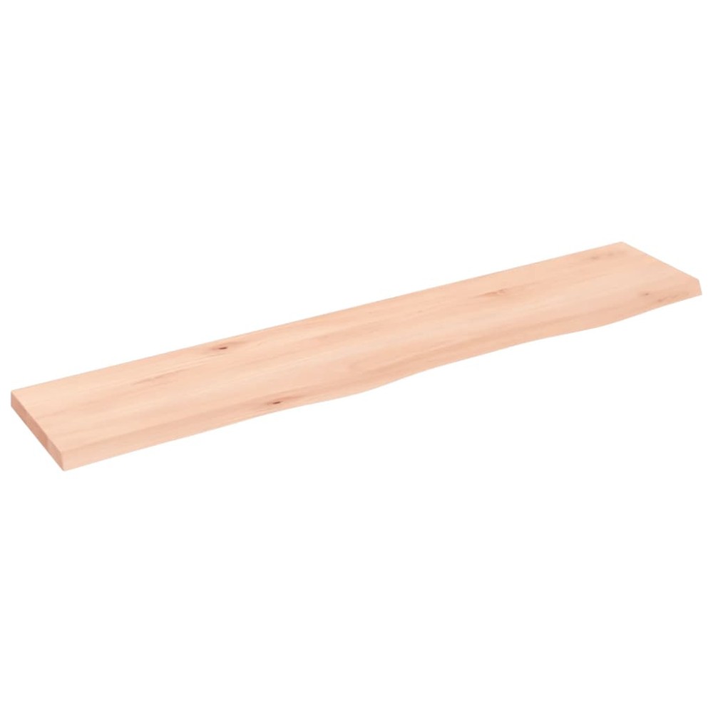vidaXL Poliță de perete, 100x20x2 cm, lemn masiv de stejar netratat
