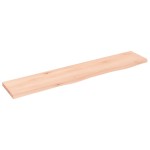 vidaXL Poliță de perete, 100x20x2 cm, lemn masiv de stejar netratat
