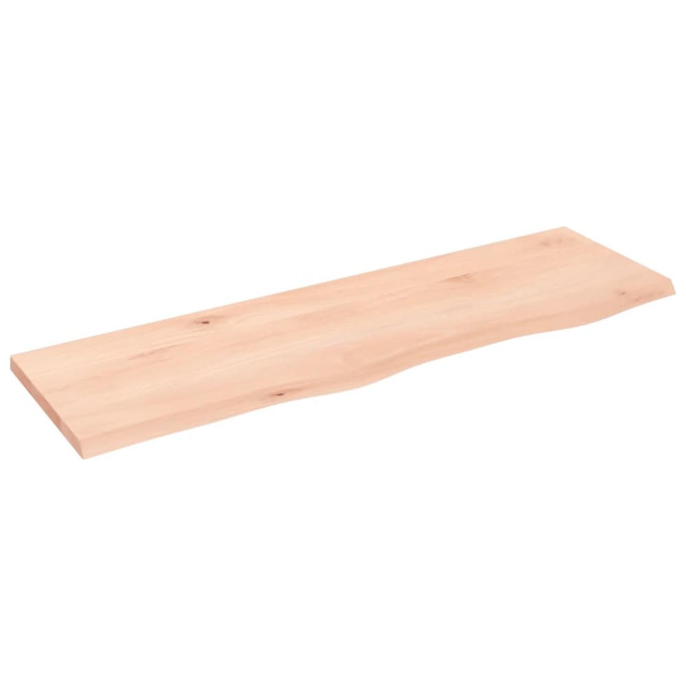 vidaXL Poliță de perete, 100x30x2 cm, lemn masiv de stejar netratat