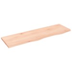 vidaXL Poliță de perete, 100x30x2 cm, lemn masiv de stejar netratat vidaXL Poliță de perete, 100x30x2 cm, lemn masiv de stejar netratat