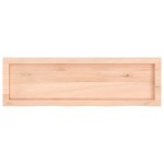 vidaXL Poliță de perete, 100x30x(2-6)cm, lemn masiv de stejar netratat