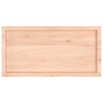 vidaXL Poliță de perete, 100x50x(2-6)cm, lemn masiv de stejar netratat vidaXL Poliță de perete, 100x50x(2-6)cm, lemn masiv de stejar netratat