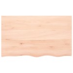vidaXL Poliță de perete, 100x60x2 cm, lemn masiv de stejar netratat