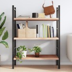 vidaXL Poliță de perete, 100x60x(2-4)cm, lemn masiv de stejar netratat vidaXL Poliță de perete, 100x60x(2-4)cm, lemn masiv de stejar netratat