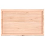 vidaXL Poliță de perete, 100x60x(2-6)cm, lemn masiv de stejar netratat