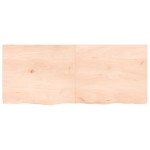 vidaXL Poliță de perete, 120x50x(2-4)cm, lemn masiv de stejar netratat