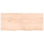 vidaXL Poliță de perete, 120x50x(2-6)cm, lemn masiv de stejar netratat