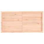 vidaXL Poliță de perete, 120x60x(2-6)cm, lemn masiv de stejar netratat