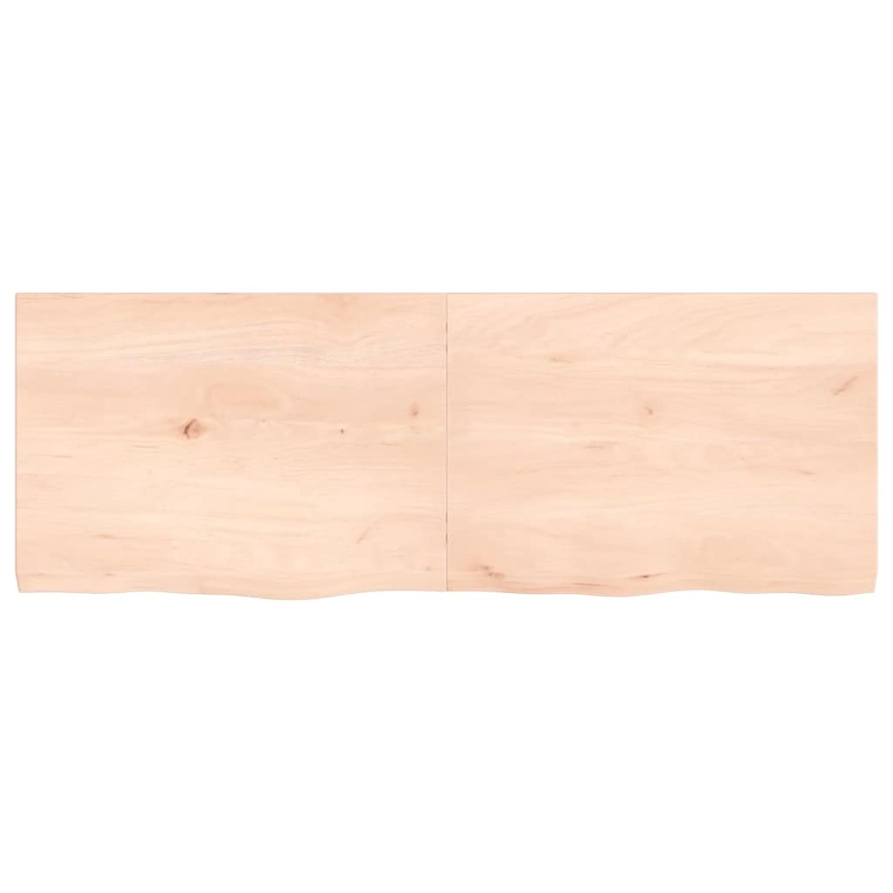 vidaXL Poliță de perete, 140x50x(2-4)cm, lemn masiv de stejar netratat