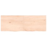 vidaXL Poliță de perete, 140x50x(2-4)cm, lemn masiv de stejar netratat