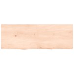 vidaXL Poliță de perete, 140x50x(2-6)cm, lemn masiv de stejar netratat vidaXL Poliță de perete, 140x50x(2-6)cm, lemn masiv de stejar netratat