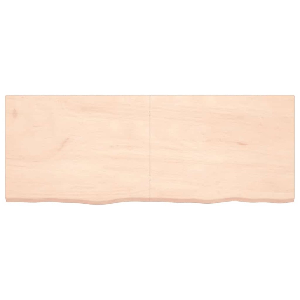 vidaXL Poliță de perete, 160x60x(2-4)cm, lemn masiv de stejar netratat