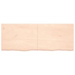 vidaXL Poliță de perete, 160x60x(2-4)cm, lemn masiv de stejar netratat vidaXL Poliță de perete, 160x60x(2-4)cm, lemn masiv de stejar netratat