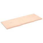 vidaXL Poliță de perete, 160x60x(2-4)cm, lemn masiv de stejar netratat vidaXL Poliță de perete, 160x60x(2-4)cm, lemn masiv de stejar netratat