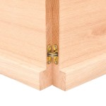 vidaXL Poliță de perete, 160x60x(2-4)cm, lemn masiv de stejar netratat vidaXL Poliță de perete, 160x60x(2-4)cm, lemn masiv de stejar netratat