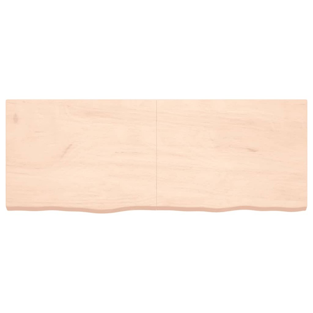 vidaXL Poliță de perete, 160x60x(2-6)cm, lemn masiv de stejar netratat