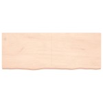 vidaXL Poliță de perete, 160x60x(2-6)cm, lemn masiv de stejar netratat