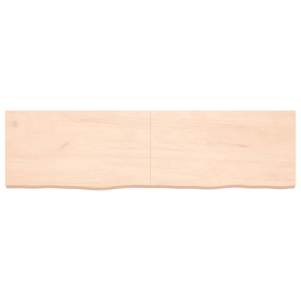vidaXL Poliță de perete, 180x50x(2-6)cm, lemn masiv de stejar netratat