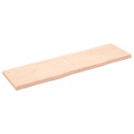 vidaXL Poliță de perete, 180x50x(2-6)cm, lemn masiv de stejar netratat vidaXL Poliță de perete, 180x50x(2-6)cm, lemn masiv de stejar netratat