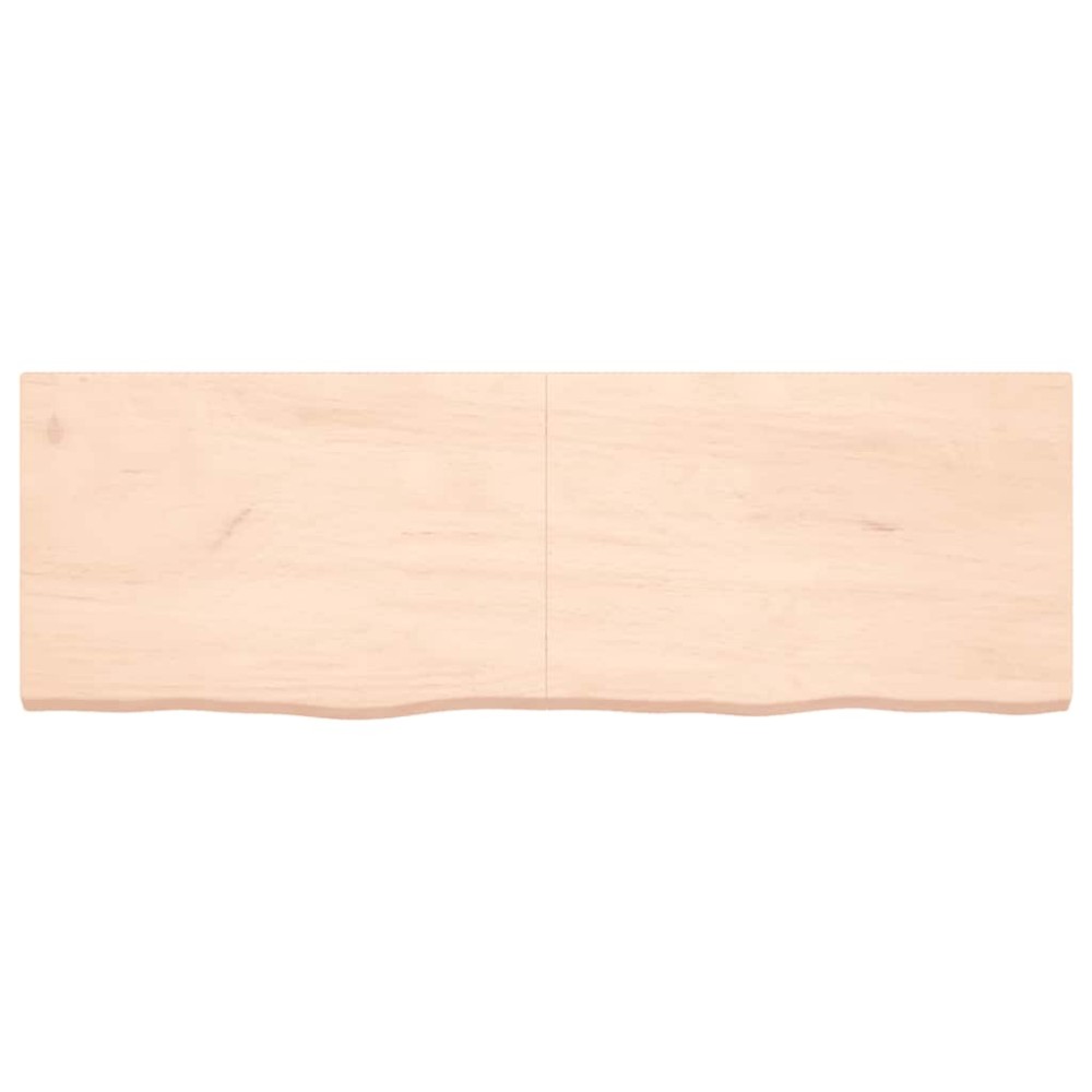 vidaXL Poliță de perete, 180x60x(2-6)cm, lemn masiv de stejar netratat