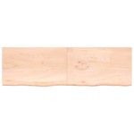 vidaXL Poliță de perete, 200x60x(2-4)cm, lemn masiv de stejar netratat vidaXL Poliță de perete, 200x60x(2-4)cm, lemn masiv de stejar netratat