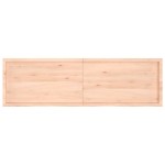 vidaXL Poliță de perete, 200x60x(2-4)cm, lemn masiv de stejar netratat vidaXL Poliță de perete, 200x60x(2-4)cm, lemn masiv de stejar netratat