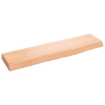 vidaXL Poliță perete maro deschis 40x10x2 cm lemn masiv stejar tratat vidaXL Poliță perete maro deschis 40x10x2 cm lemn masiv stejar tratat