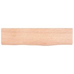 vidaXL Poliță perete maro deschis 40x10x2 cm lemn masiv stejar tratat vidaXL Poliță perete maro deschis 40x10x2 cm lemn masiv stejar tratat