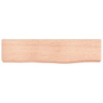 vidaXL Poliță perete maro deschis 40x10x4 cm lemn masiv stejar tratat vidaXL Poliță perete maro deschis 40x10x4 cm lemn masiv stejar tratat