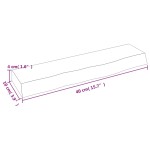 vidaXL Poliță perete maro deschis 40x10x4 cm lemn masiv stejar tratat vidaXL Poliță perete maro deschis 40x10x4 cm lemn masiv stejar tratat
