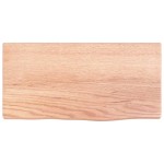 vidaXL Poliță perete maro deschis 40x20x2 cm lemn masiv stejar tratat